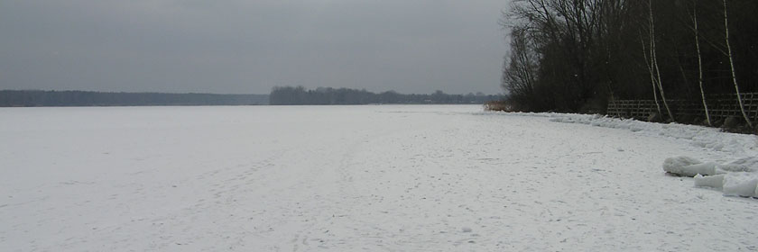 Senftenberger See im Winter