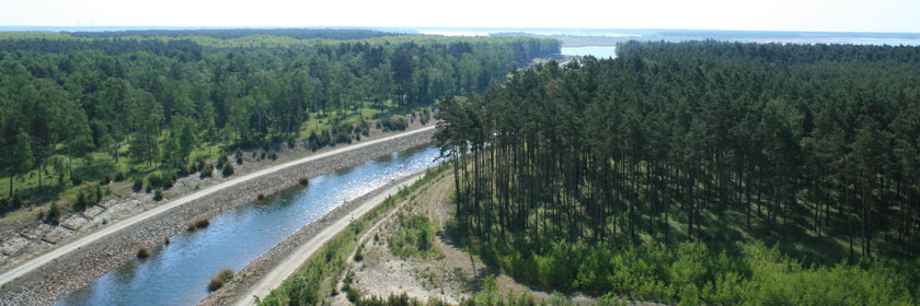 Überleiter vom Geierswalder zum Sedlitzer See